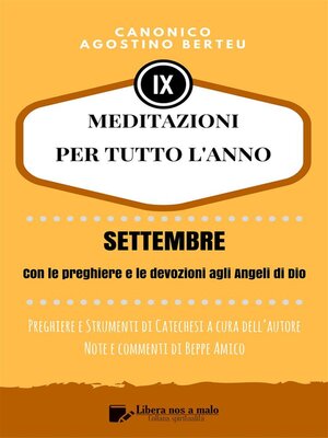 cover image of MEDITAZIONI PER TUTTO L'ANNO--Preghiere e Strumenti di Catechesi a cura dell'autore